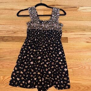 American Eagle Outfitters Black Floral Women’s Romper - Never Worn